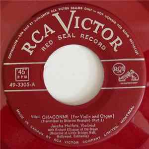 Download Jascha Heifetz - Vitali Chaconne