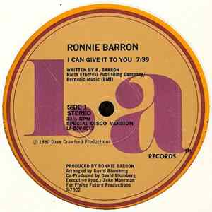 Download Ronnie Barron - I Can Give It To You