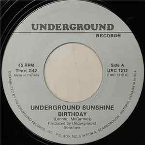 Download Underground Sunshine / Sue Thompson - Birthday