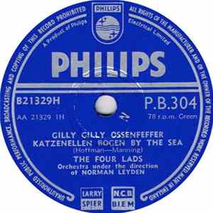 Download The Four Lads - Gilly Gilly Ossenfeffer Katzenellen Bogen By The Sea / I Hear It Everywhere