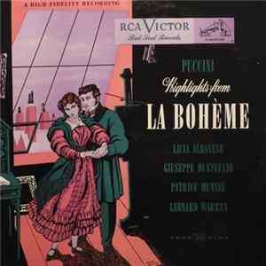 Download Puccini, Licia Albanese, Patrice Munsel, Giuseppe di Stefano, Leonard Warren, RCA Victor Orchestra - Highlights From La Bohème
