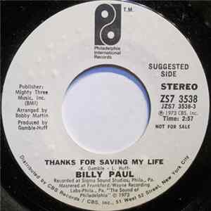 Download Billy Paul - Thanks For Saving My Life