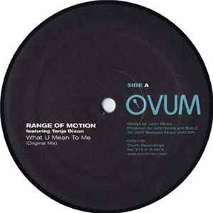 Download Range Of Motion Featuring Tanja Dixon - What U Mean To Me