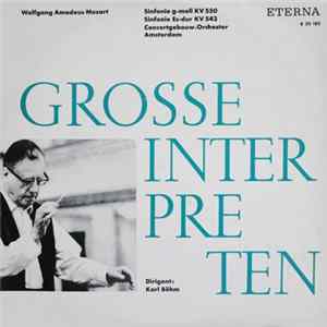 Download Mozart, Concertgebouw-Orchester Amsterdam, Karl Böhm - Sinfonie G-moll KV 550 / Sinfonie Es-dur KV 543