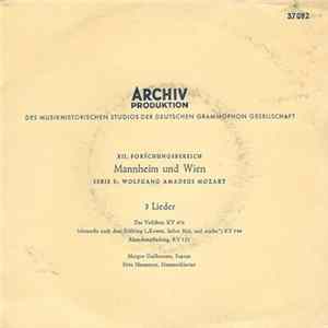 Download Wolfgang Amadeus Mozart, Margot Guilleaume, Fritz Neumeyer - 3 Lieder