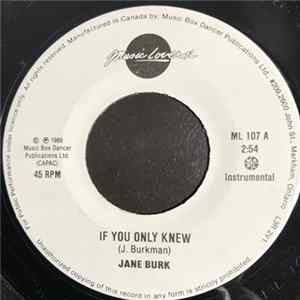 Download Jane Burk - If You Only Knew