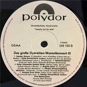 Download Various - Das Große Operetten Wunschkonzert Folge 3