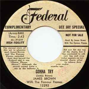 Download James Brown With The Famous Flames - Gonna Try / Can't Be The Same