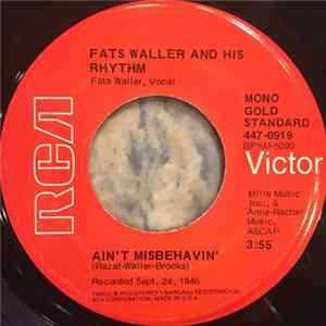 Download Fats Waller And His Rhythm - Ain't Misbehavin' / Honeysuckle Rose