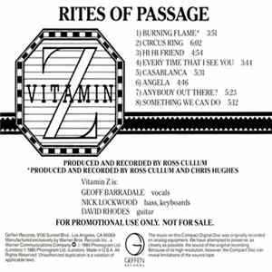 Download Vitamin Z - Rites Of Passage