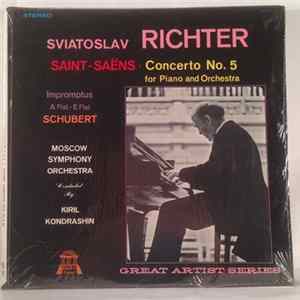 Download Sviatoslav Richter, Franz Schubert, Camille Saint-Saëns, The Moscow Symphony Orchestra - Concerto No. 5 In F "The Egyptian"/ Impromptus E-flat & A-flat