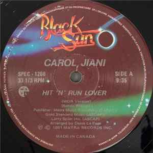 Download Carol Jiani - Hit 'N Run Lover (MDR Version) / Mercy (Remix)