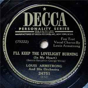 Download Louis Armstrong And His Orchestra - Maybe It's Because / I'll Keep The Lovelight Burning