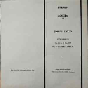 Download Joseph Haydn - Symphonies No. 61 In D Major No. 77 In B-Flat Major