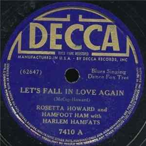 Download Rosetta Howard, Hamfoot Ham With Harlem Hamfats - Let's Fall In Love Again / It's Your Turn