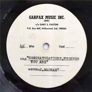 Download Gary Paxton - Congratulations Whoever You Are