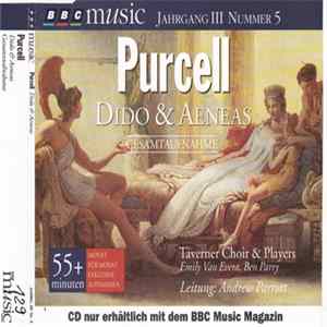 Download Purcell, Taverner Choir And Players, Emily Van Evera, Ben Parry, Andrew Parrott - Dido & Aeneas