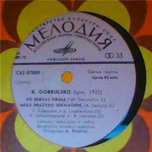 Download B. Gorbulskis - Duetai Apie Meilę