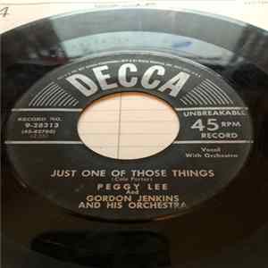 Download Peggy Lee And Gordon Jenkins And His Orchestra - Just One Of Those Things / I'm Glad There Is You
