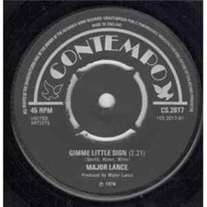 Download Major Lance - Gimme Little Sign