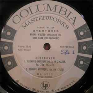 Download Bruno Walter Conducting The New York Philharmonic Orchestra / Beethoven, Brahms - Overtures