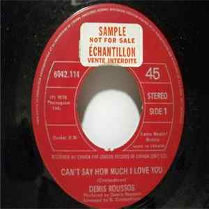 Download Demis Roussos - Can't Say How Much I Love You / Bahia Blue