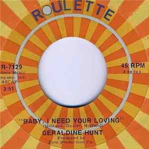 Download Geraldine Hunt - Baby, I Need Your Loving