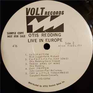 Download Otis Redding - Otis Redding Live In Europe