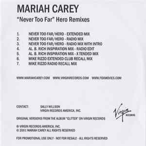 Download Mariah Carey - Never Too Far (Hero Remixes)