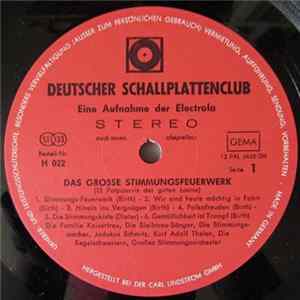 Download Kurt Adolf Thelen, Die Bleibtreu-Sänger, Jodokus Schmitz, Die Kegelschwestern, Die Familie Kaisertreu - Das Grosse Stimmungsfeuerwerk
