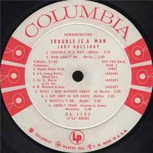 Download Judy Holliday - Trouble Is A Man