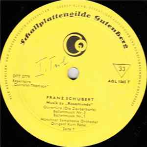 Download Franz Schubert / Münchner Symphonie Orchester, Kurt Redel - Musik Zu "Rosamunde"