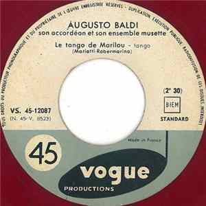 Download Augusto Baldi Son Accordéon Et Son Ensemble Musette - Le Tango De Marilou