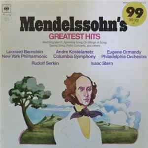 Download Mendelssohn - Mendelssohn's Greatest Hits