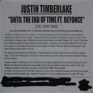 Download Justin Timberlake Duet With Beyoncé - Until The End Of Time
