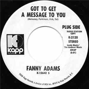 Download Fanny Adams - Got To Get A Message To You