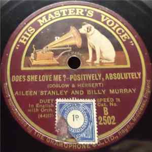 Download Aileen Stanley And Billy Murray - Does She Love Me?-Positively, Absolutely / I'm Back In Love Again