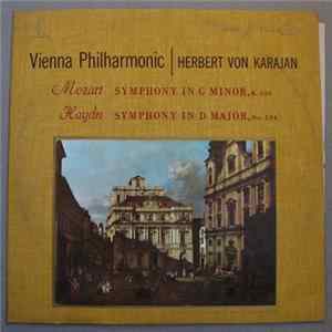Download Mozart / Haydn - Vienna Philharmonic, Herbert Von Karajan - Symphony In G Minor, K. 550 / Symphony In D Major, No. 104