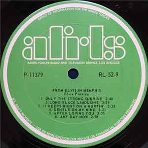 Download Elvis Presley / Tom Jones - From Elvis In Memphis / This Is Tom Jones