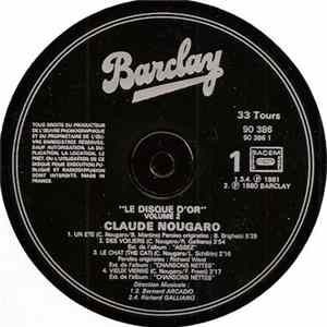 Download Claude Nougaro - Le Disque D'or De Claude Nougaro Volume 2