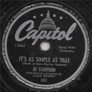 Download Jo Stafford - It's As Simple As That / September Song