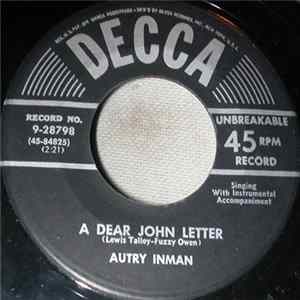 Download Autry Inman - A Dear John Letter / Brown Eyed Baby