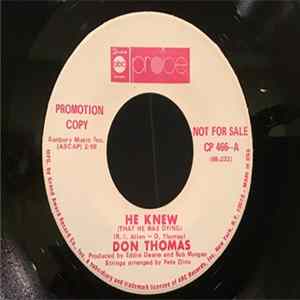 Download Don Thomas - He Knew / Ain't It A Shame