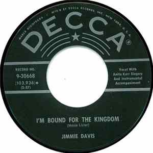 Download Jimmie Davis With The Anita Kerr Singers - I'm Bound For The Kingdom / Sweet Mystery