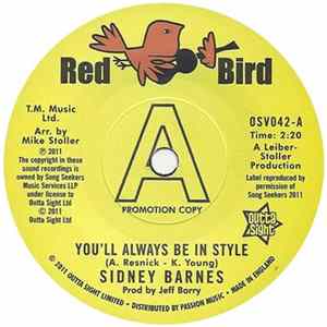 Download Sidney Barnes - You'll Always Be In Style