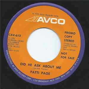 Download Patti Page - Did He Ask About Me