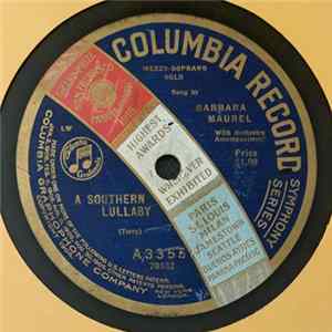 Download Barbara Maurel - A Southern Lullaby / Mammy Dear
