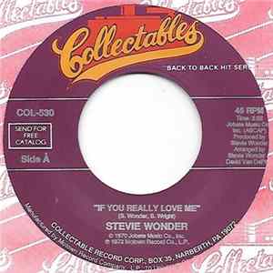 Download Stevie Wonder - If You Really Love Me / We Can Work It Out