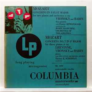 Download Mozart : Vronsky And Babin With Dimitri Mitropoulos Conducting The Robin Hood Dell Orchestra Of Philadelphia / Lhévinne, Vronsky And Babin With The Little Orchestra Society, Thomas K. Scherman - Concerto In E-Flat Major For Two Pianos And Orchestra (K. 36