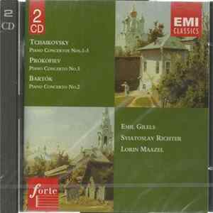 Download Tchaikovsky, Prokofiev, Bartók, Emil Gilels, Sviatoslav Richter, Lorin Maazel - Piano Concertos